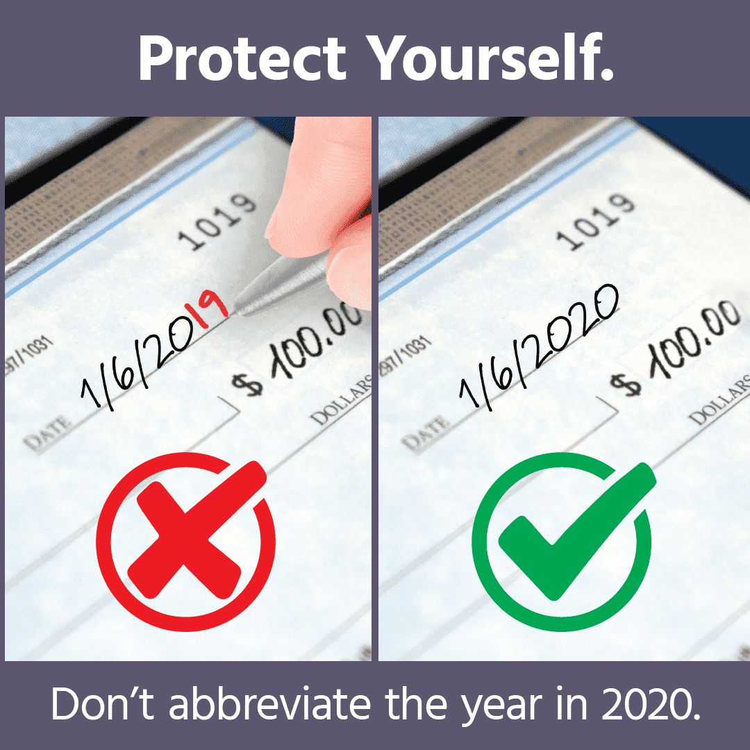 Avoid Trouble and Don't Abbreviate the Date in 2020!