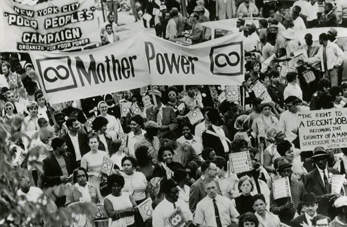 Mothers at a march