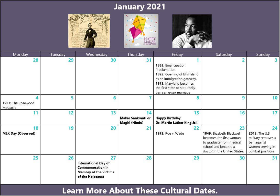 Shaheen & Gordon celebrates January cultural events