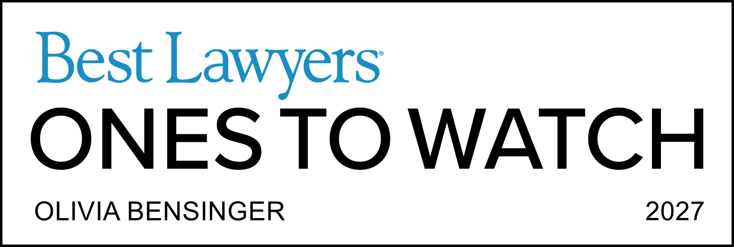 Best Lawyers: Ones to Watch 2027 - Olivia Bensinger