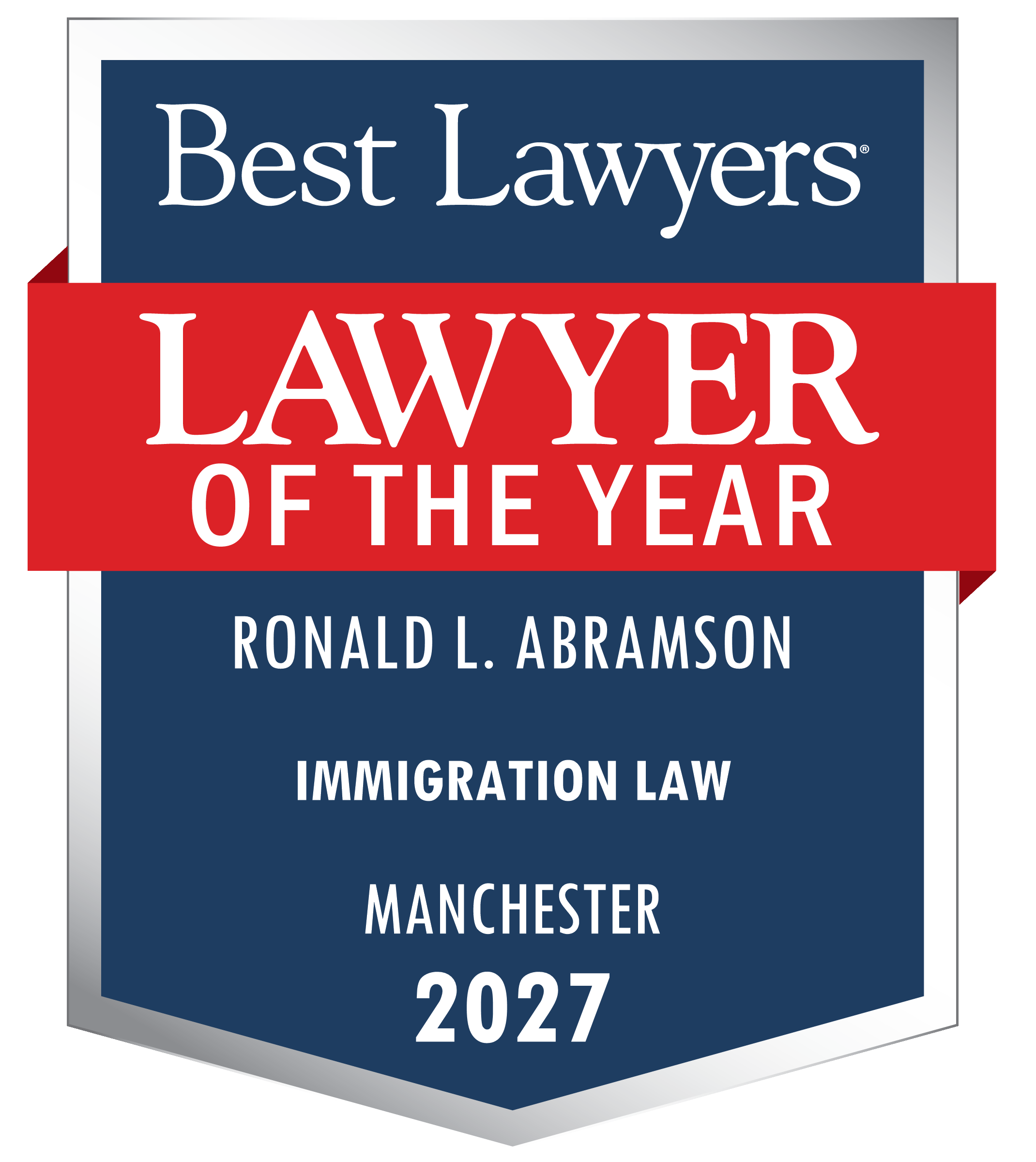 Best Lawyers Lawyer of the Year 2027 - Ronald L. Abramson